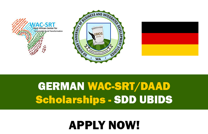 WAC-SRT/DAAD Scholarships: Apply Now for MPhil and PhD Programs in Sustainable Development - SDD UBIDS