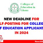 New Deadline for Self-Posting for Colleges of Education Applicants in 2024