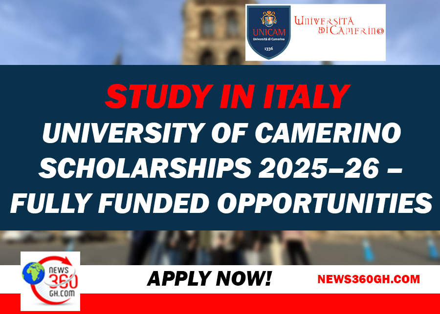 Study in Italy: University of Camerino Scholarships 2025–26 – Fully Funded Opportunities