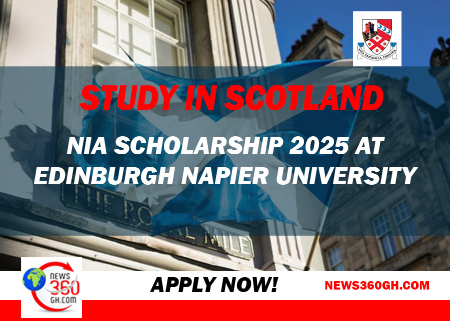 Study In Scotland: NIA Scholarship 2025 at Edinburgh Napier University